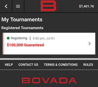 Bovada Tournaments